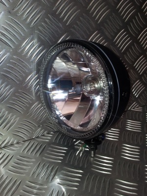 Matt Black Head Light from Triumph Custom Parts